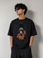 Retro Monkey Streetwear Oversized Tee